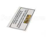 61534 Henny Penny Label-Caution Oil Return Line