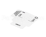 61889 Grindmaster Cecilware Label, Power On/Off Pic