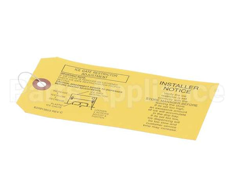 620913803 Cornelius Tag Ice Gate Adjustment
