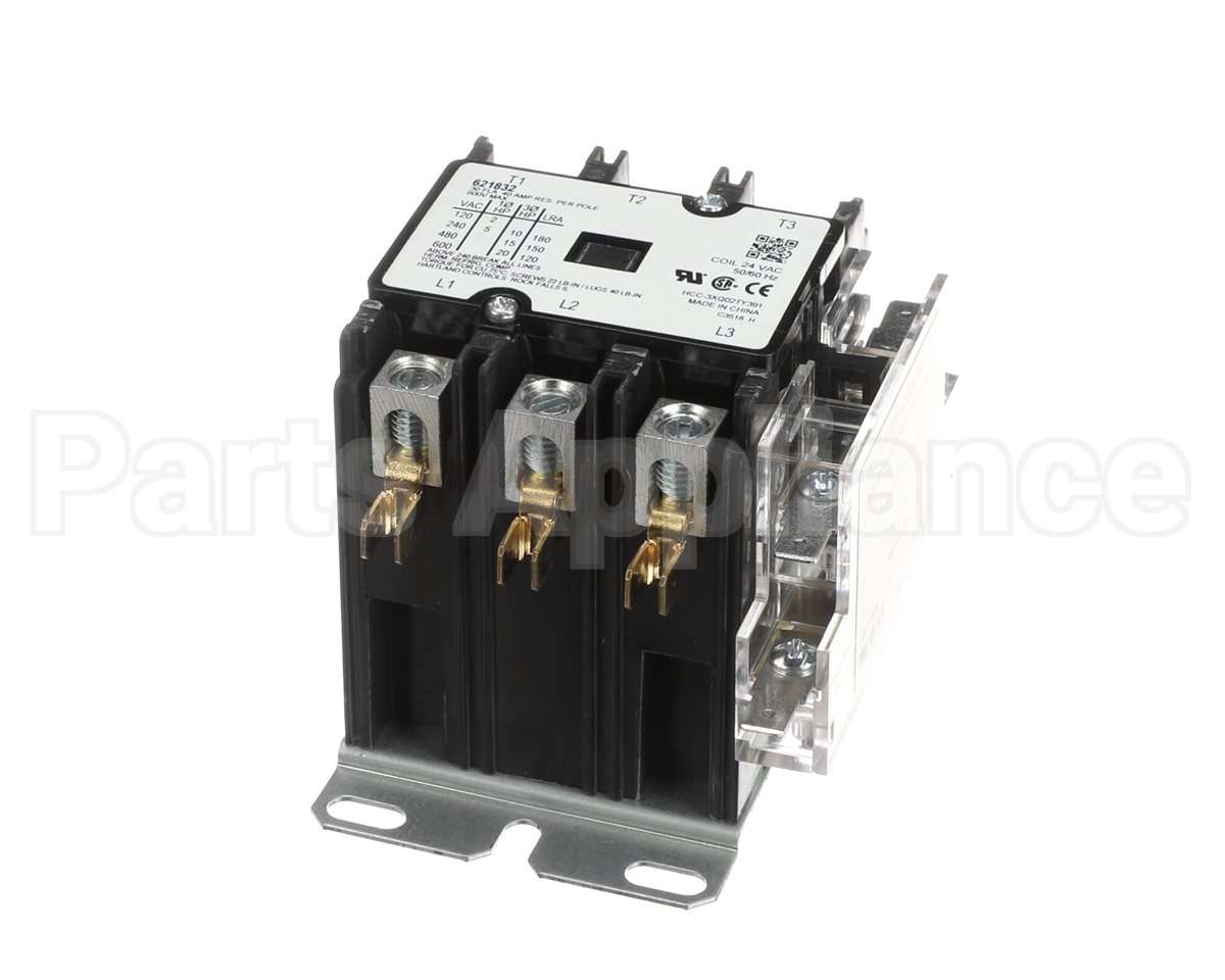 621832R Nordyne Contactor, 3P 30A 24V W/Auxswi