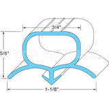 62806 Compatible Prince Castle Gasket, Hopper 10" X 18 1/2"