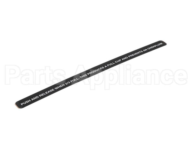 62856 Grindmaster Cecilware Decal,2/3 Full,Pic 5