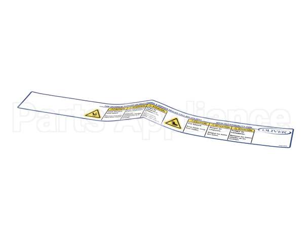 6402-0006 Oliver Nameplate-Technical Supp/Caut