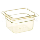 64HP Compatible Cambro 1/6 High Heat Food Pan Amber