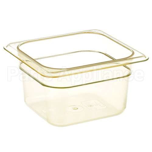64HP772 Compatible Cambro 1/6 High Heat Food Pan Amber