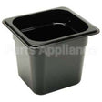 66CW(110) Compatible Cambro Pan Sixth X 6 Black -110