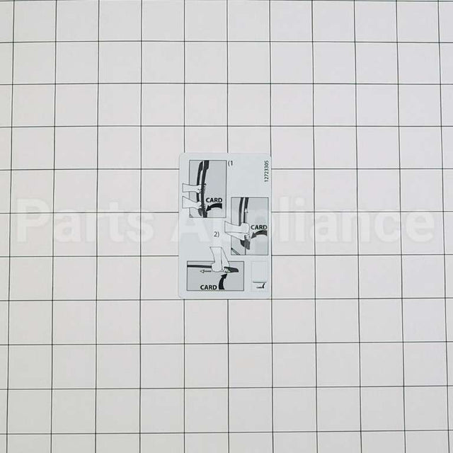 67003876 Whirlpool Card, Handle Release