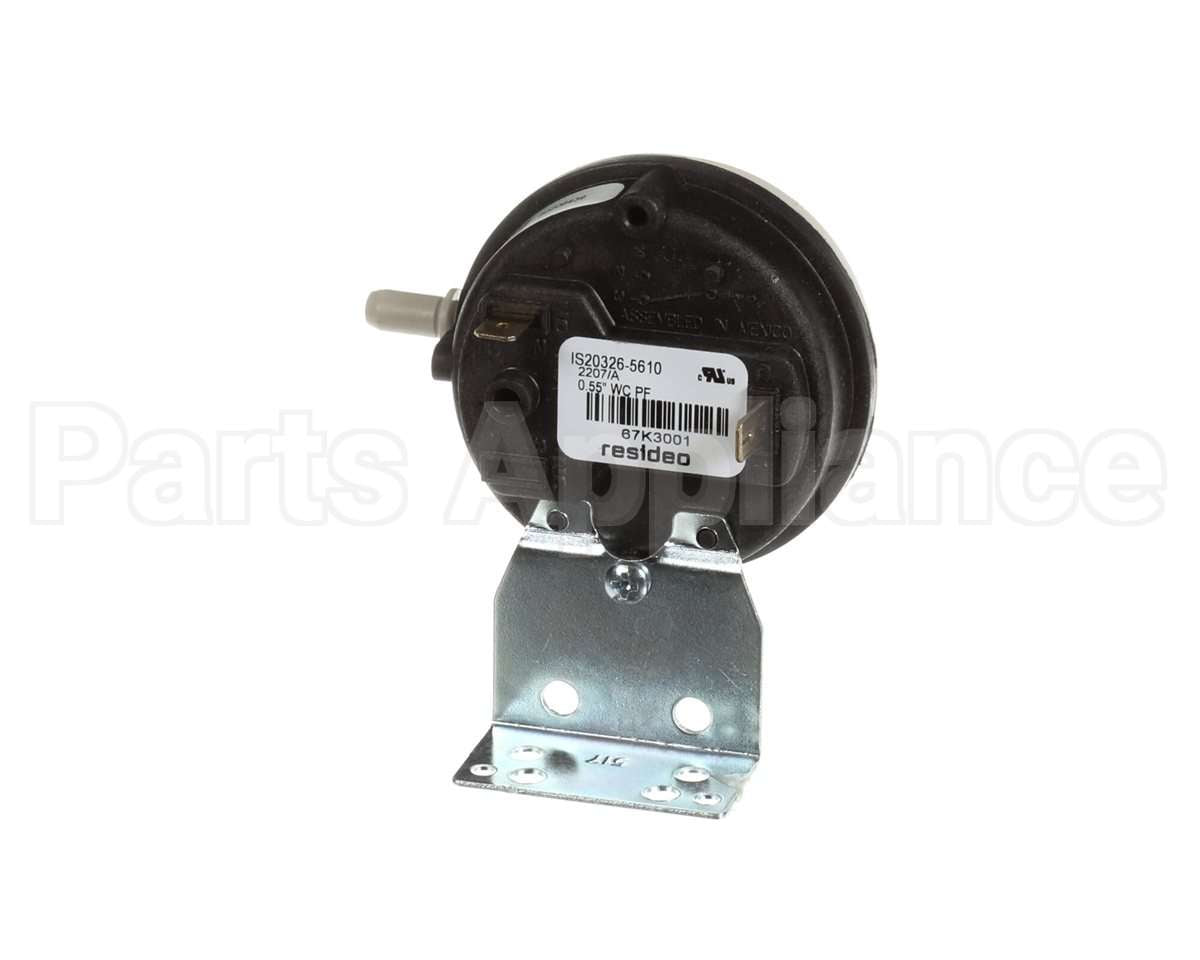 67K30 Lennox .55"Wc Spst Pressure Switch