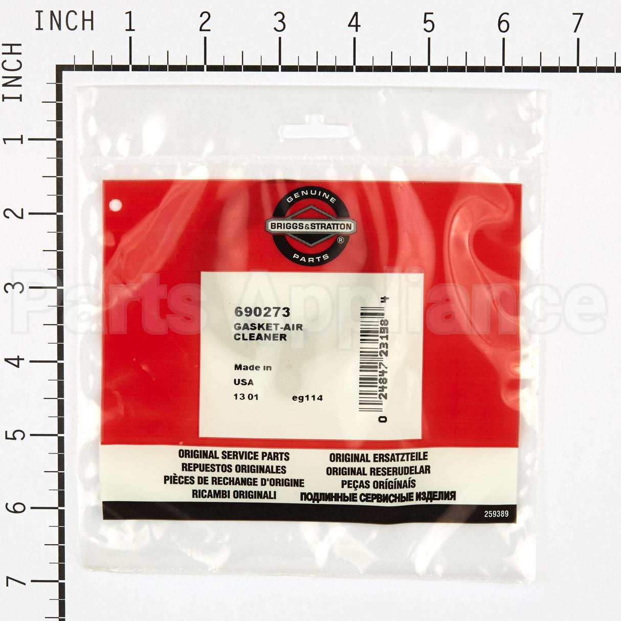 690273 Briggs & Stratton Gasket-Air Cleaner