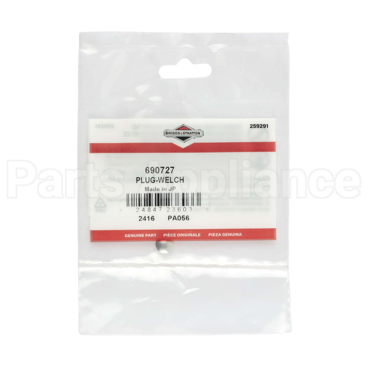 690727 Briggs & Stratton Plug-Welch