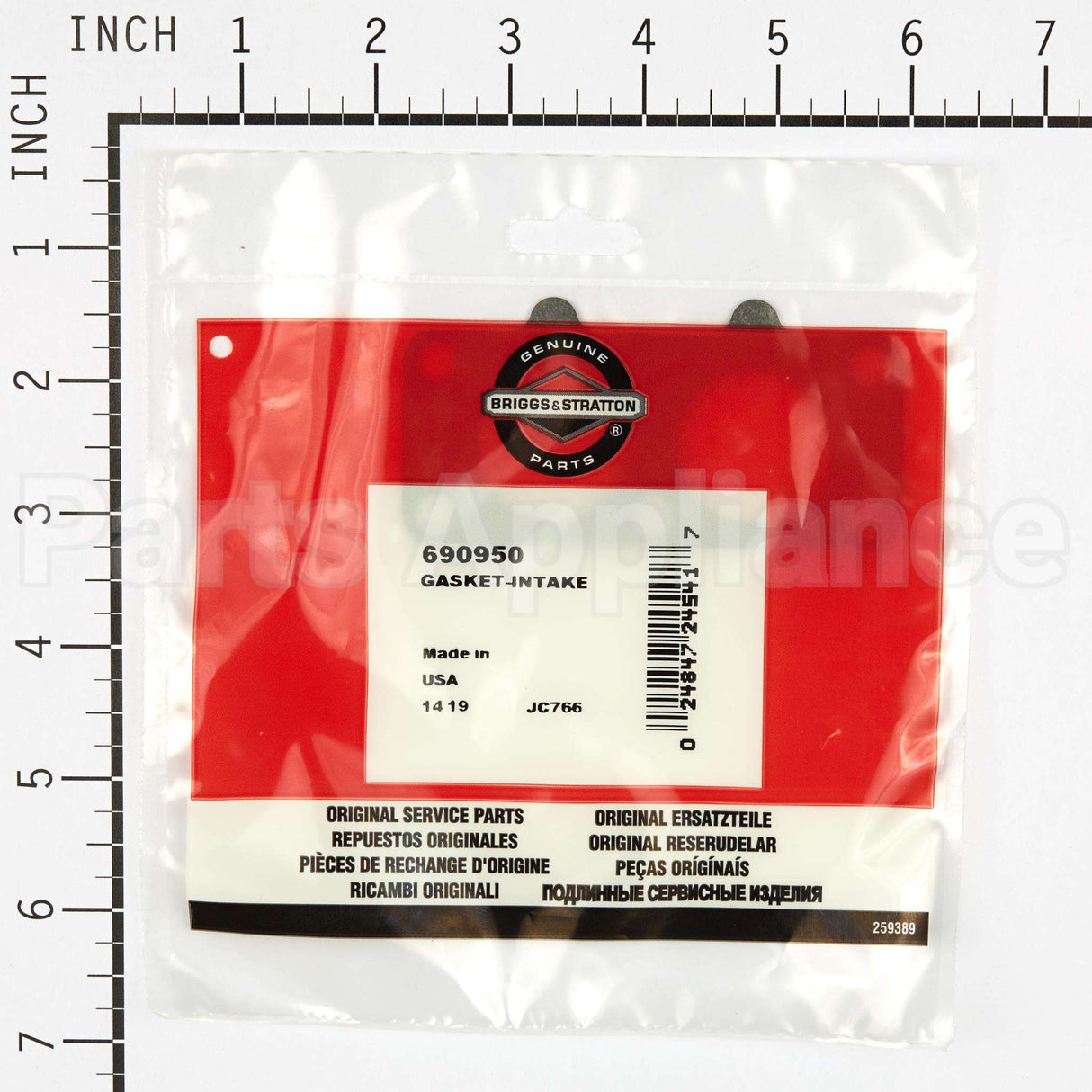 690950 Briggs & Stratton Gasket-Intake