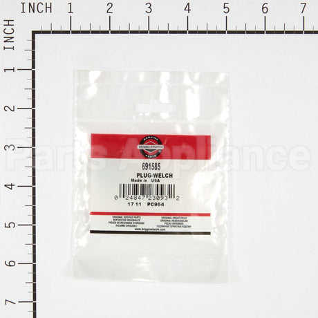691585 Briggs & Stratton Plug-Welch
