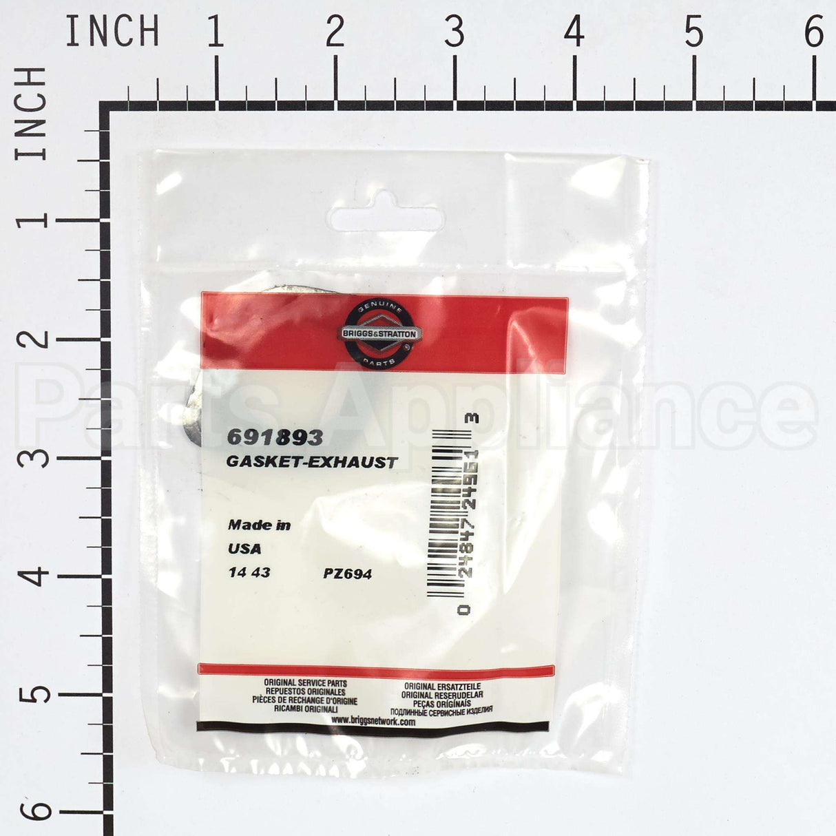 691893 Briggs & Stratton Gasket-Exhaust
