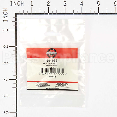 691963 Briggs & Stratton Seal-Valve
