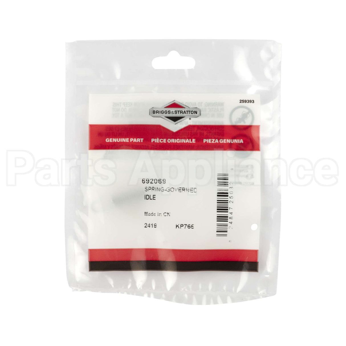 692069 Briggs & Stratton Spring-Governed Idle