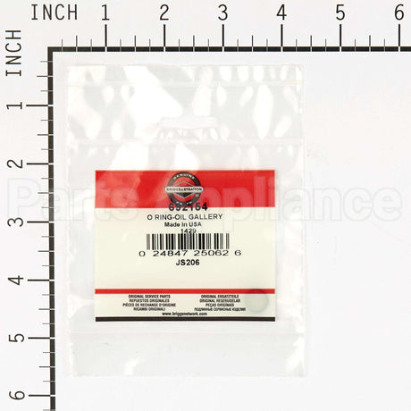 692154 Briggs & Stratton O Ring-Oil Gallery
