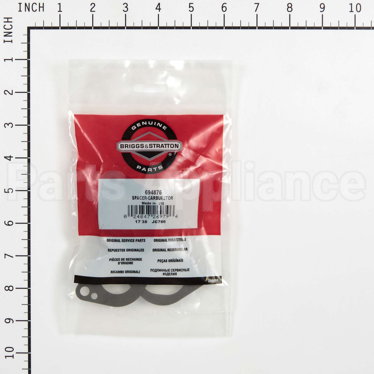 694876 Briggs & Stratton Spacer-Carburetor