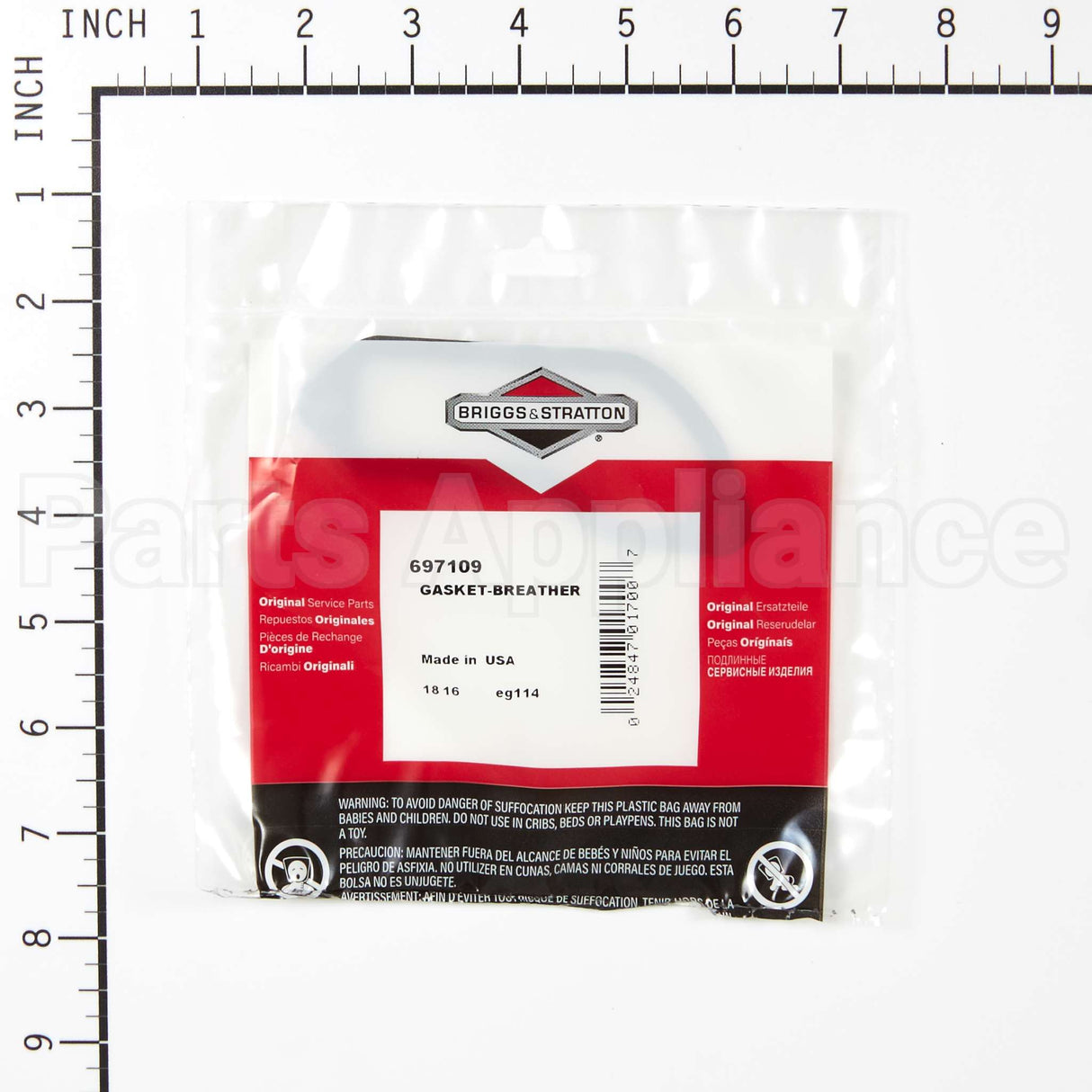 697109 Briggs & Stratton Gasket-Breather