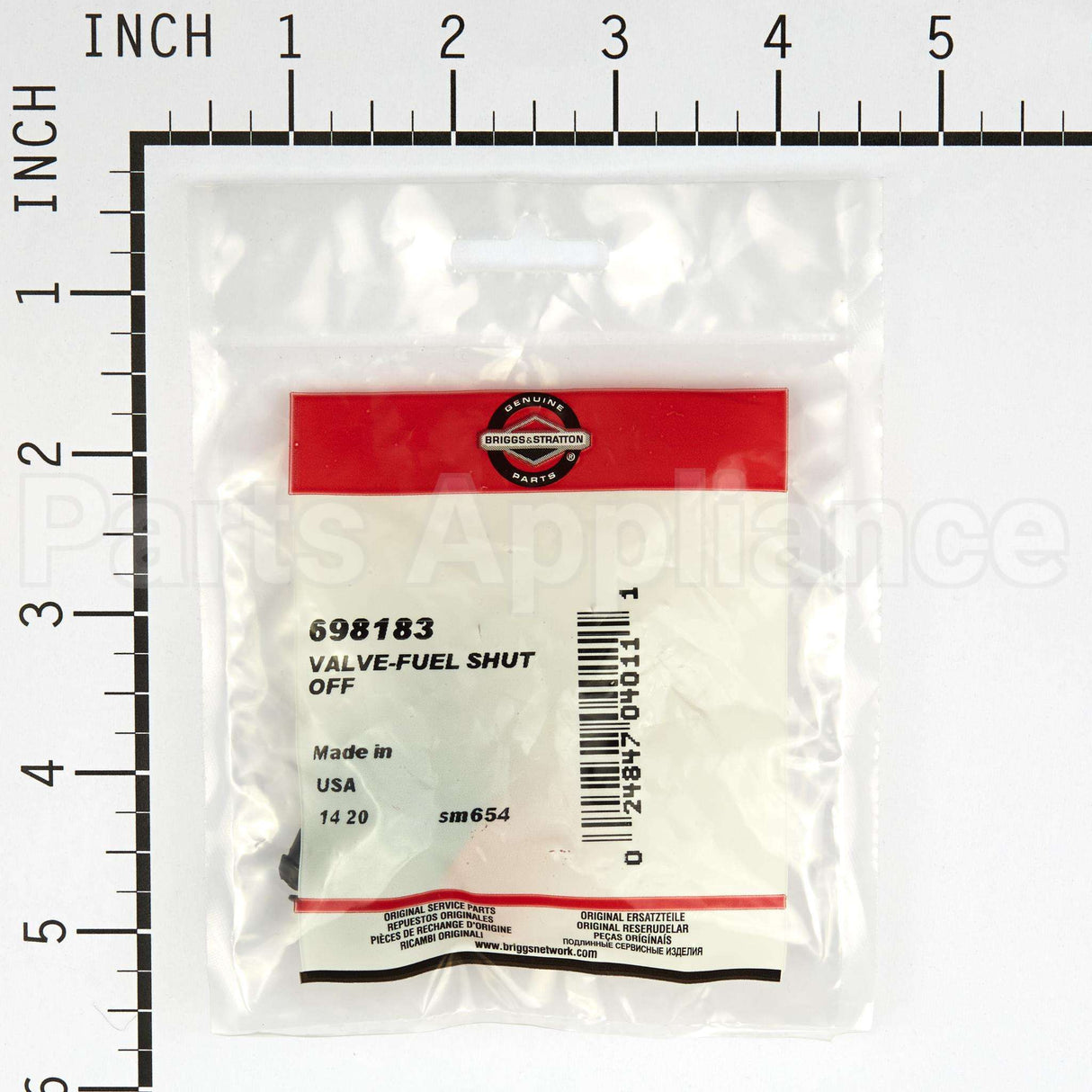698183 Briggs & Stratton Valve-Fuel Shut Off