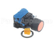 7002781 Antunes Push Button Flush Amber Illuminated