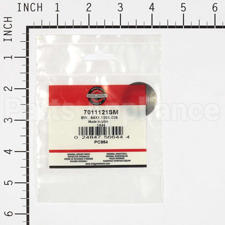 7011121SM Briggs & Stratton Bw .64X1.125X.028