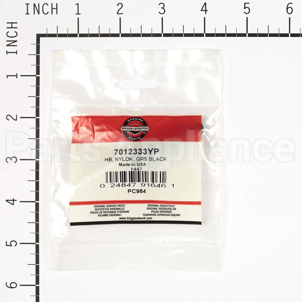 7012333YP Briggs & Stratton Hb Nylok Gr5 Black