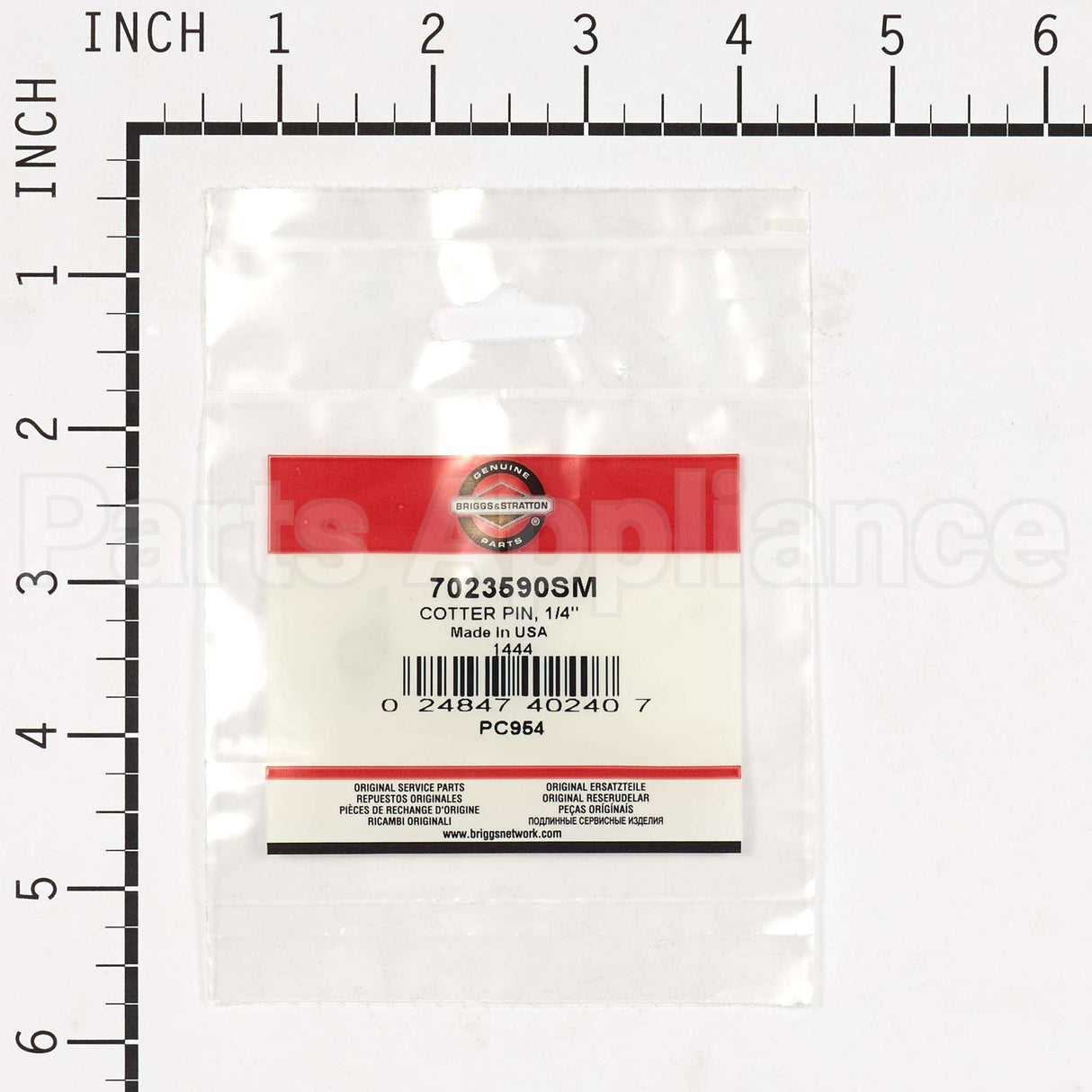 7023590SM Briggs & Stratton Cotter Pin 1/4",",",1"