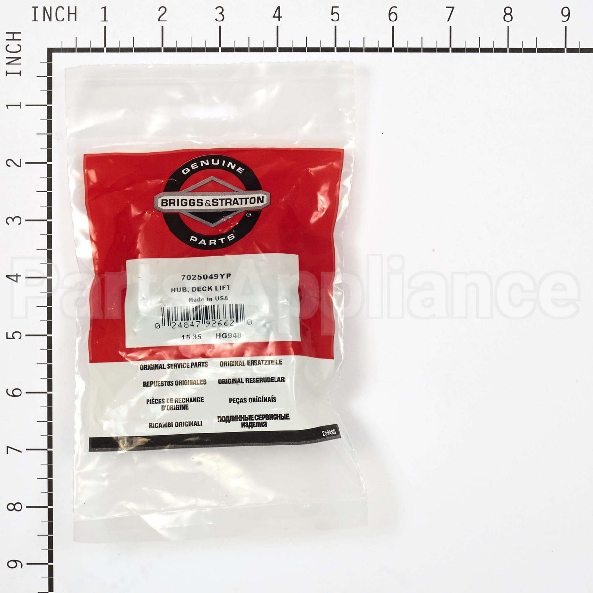 7025049YP Briggs & Stratton Hub Deck Lift