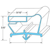 703-963D04 Compatible Beverage Air Door Gasket 23-1/8" X 62-3/4"