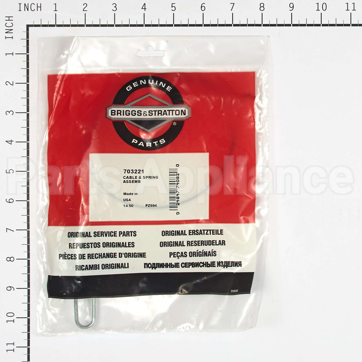 703221 Briggs & Stratton Cable & Spring Assemb