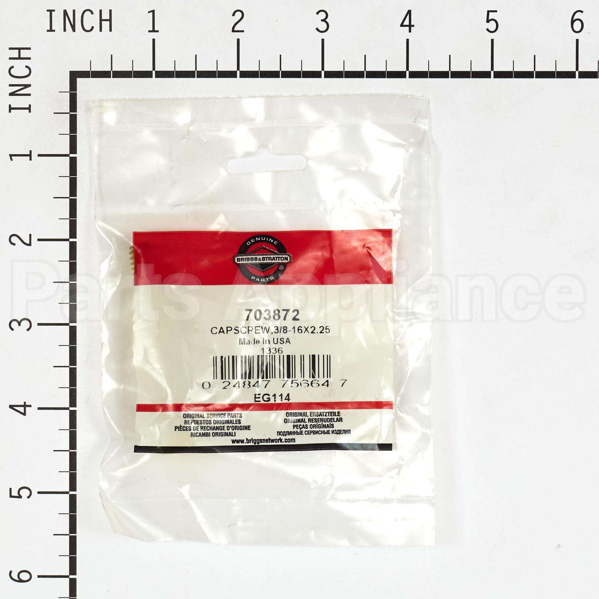 703872 Briggs & Stratton Capscrew3/8-16X2.25