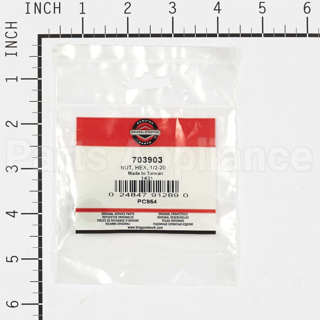 703903 Briggs & Stratton Nut Hex 1/2-20