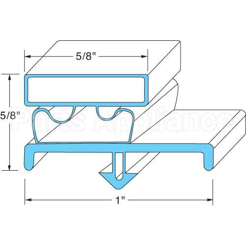 703963D11 Compatible Beverage Air Door Gasket 17" X 19 5/8"