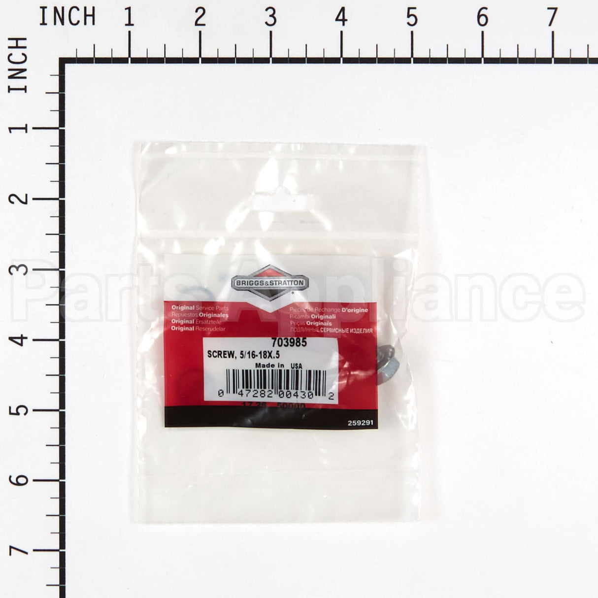 703985 Briggs & Stratton Screw 5/16-18X.5