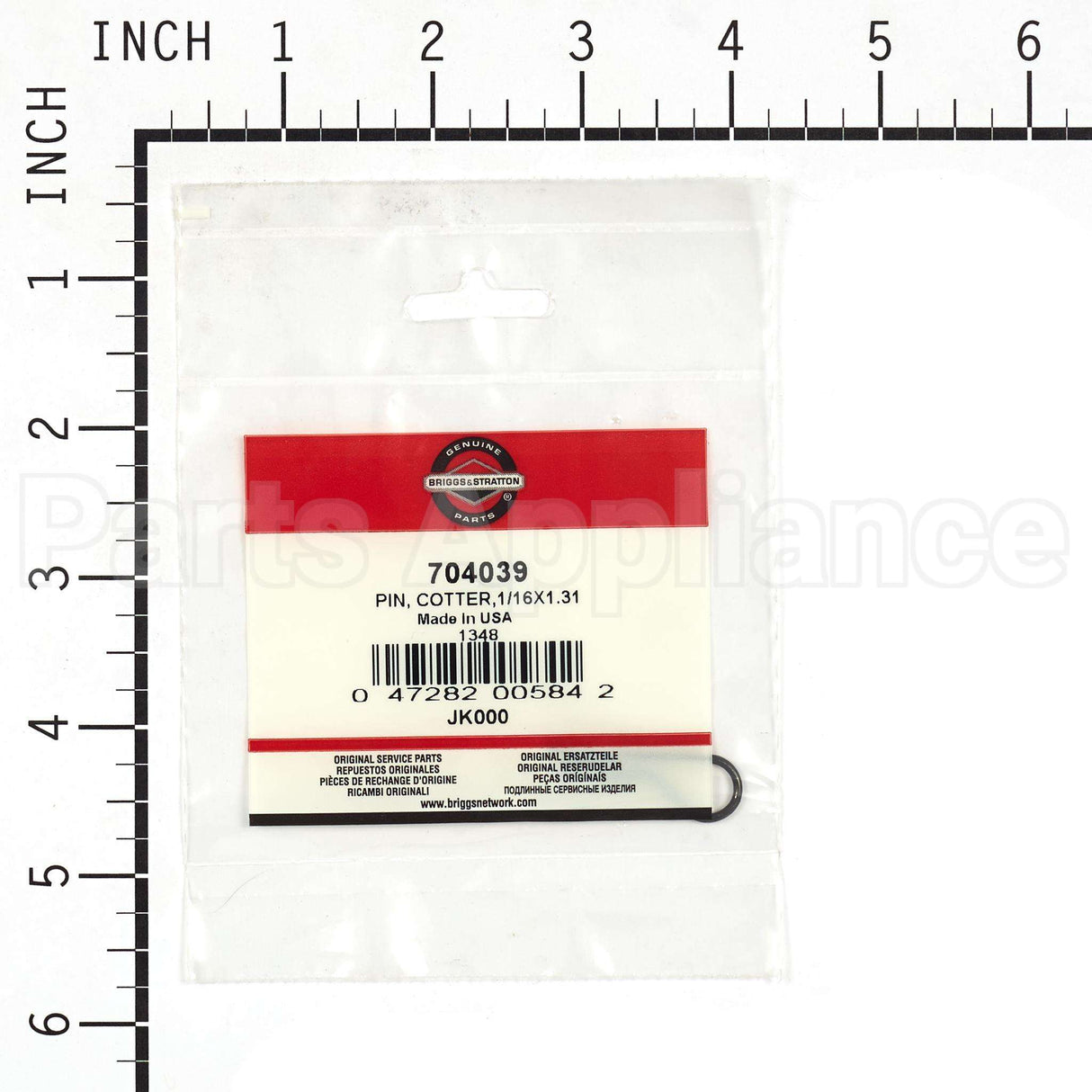 704039 Briggs & Stratton Pin Cotter1/16X1.31