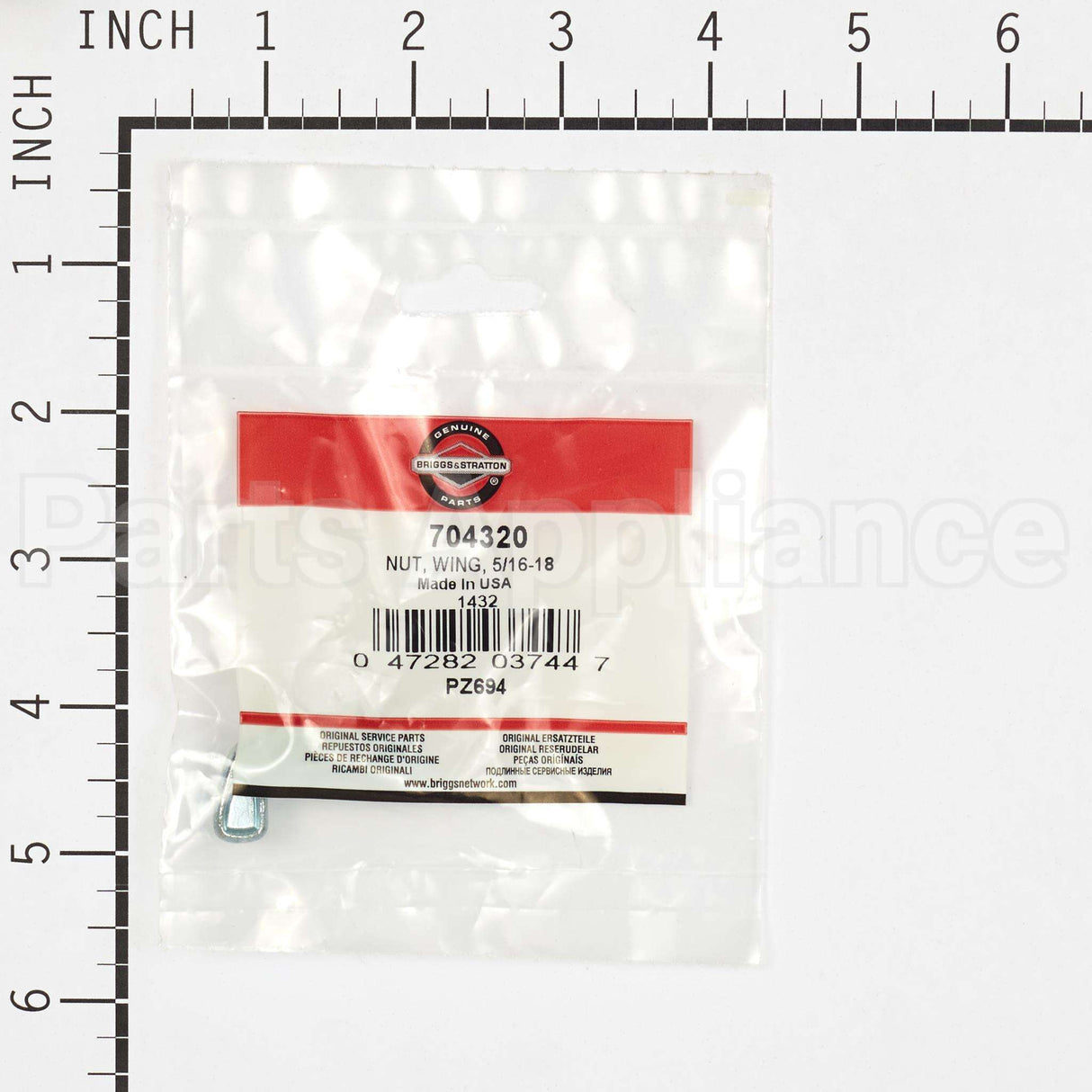 704320 Briggs & Stratton Nut Wing 5/16-18