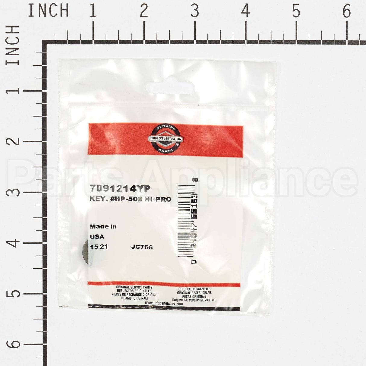 7091214YP Briggs & Stratton Key #Hp-506 Hi-Pro