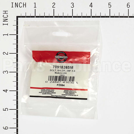 7091526SM Briggs & Stratton Bolt Shldr 3/8F X.6