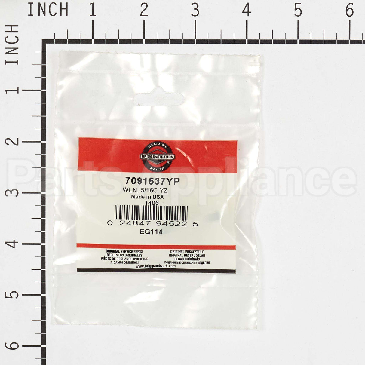 7091537YP Briggs & Stratton Wln 5/16C Yz