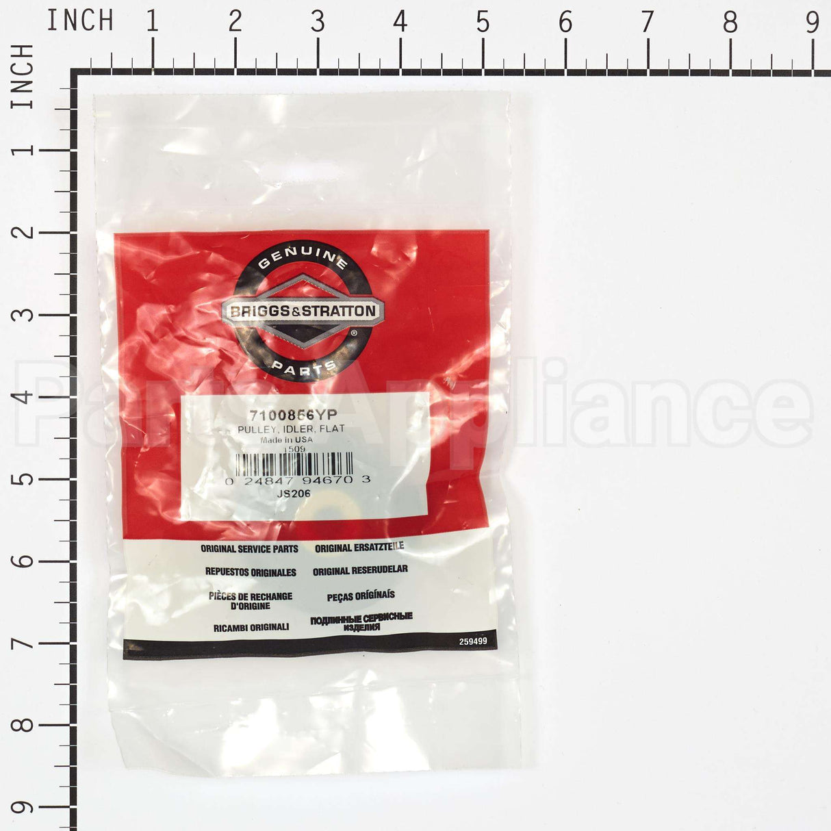 7100856YP Briggs & Stratton Pulley Idler Flat