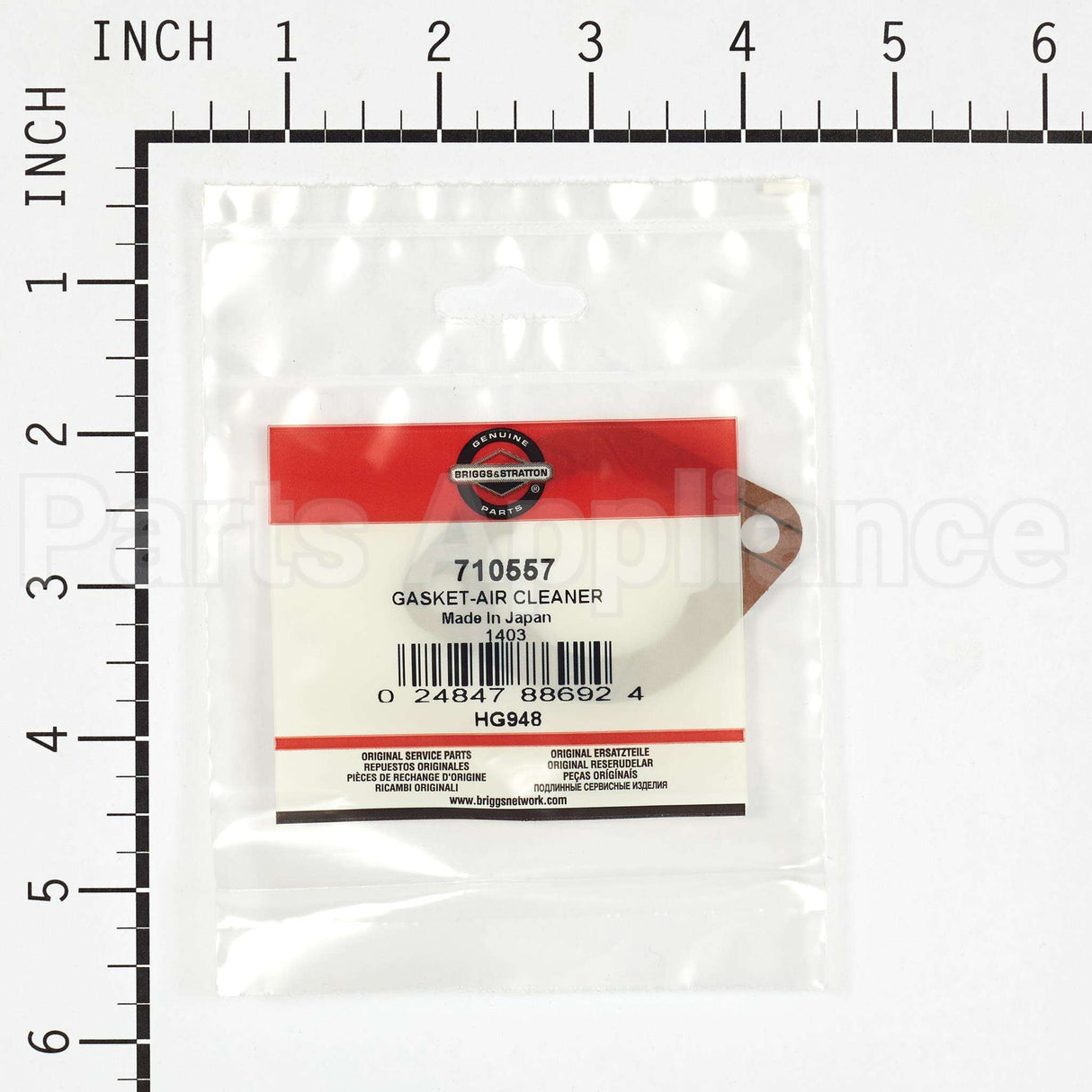 710557 Briggs & Stratton Gasket-Air Cleaner