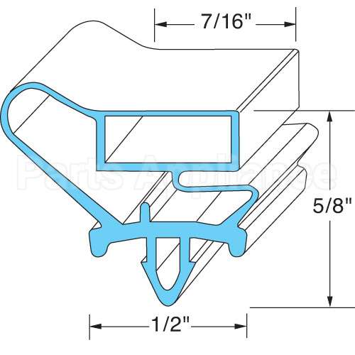 712-013C-04 Compatible Beverage Air Gasket, Door