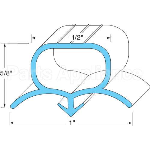 712-025D01 Compatible Beverage Air Door End Gasket