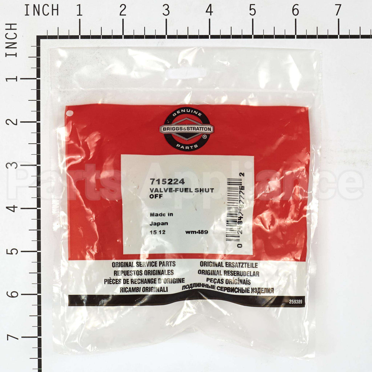 715224 Briggs & Stratton Valve-Fuel Shut Off