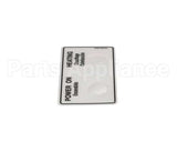 724G-0204 Belshaw Pilot Light Label