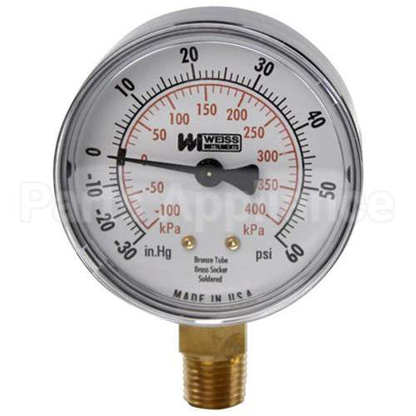 Z001594 Compatible Groen Compound Gauge 2-1/2, 30Vac-60Psi