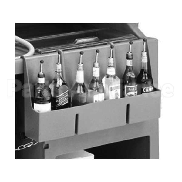 730SR110 Compatible Cambro Speedrail, 7-Bottle, 29"L X 6-1/2"W X 1