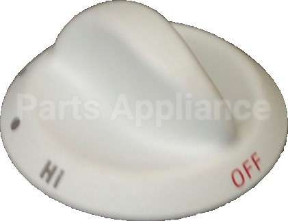 74005942 Whirlpool Knob Burner (Wht-Shrt S