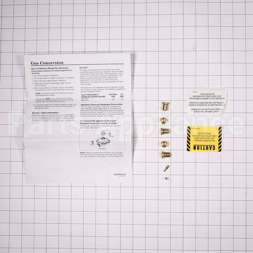 74009923 Whirlpool Kit Natural To Lp