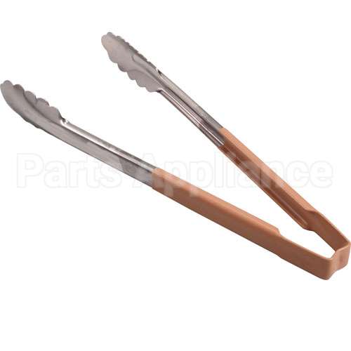 7412T Compatible Edlund Tongs, Scallop, 12", Tanhdl